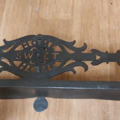 Vintage Metal Home Sweet Home Fire Fender