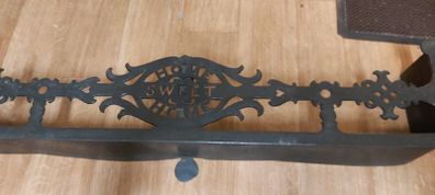 Vintage Metal Home Sweet Home Fire Fender
