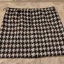 Warehouse Houndstooth Wool Skirt Image 2