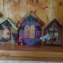 Rustic Fairy Door floating shelf / display Image 6