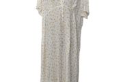 Dunnes white floral midi dress size xxl size 22-24 Postage included