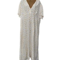 Dunnes white floral midi dress size xxl size 22-24 Postage included
