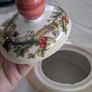 Vintage Villeroy and Boch sugar bowl and milk jug in Festive Memories pattern. Image 4
