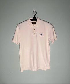 Vintage Timberland Weather Gear Polo Neck Tee T Shirt Size Large