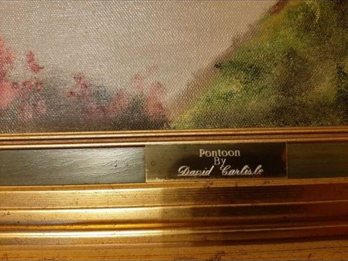 Pontoon Bridge Hotel Foxford Co.Mayo Painting