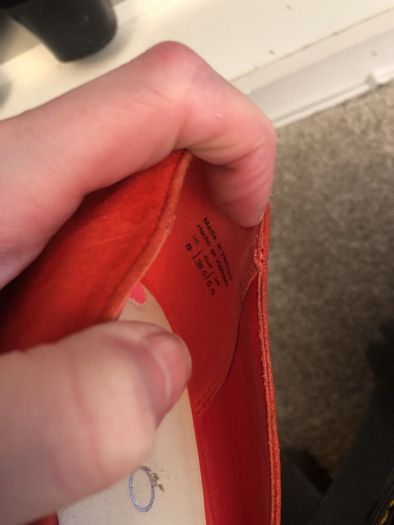 Aldo red suede