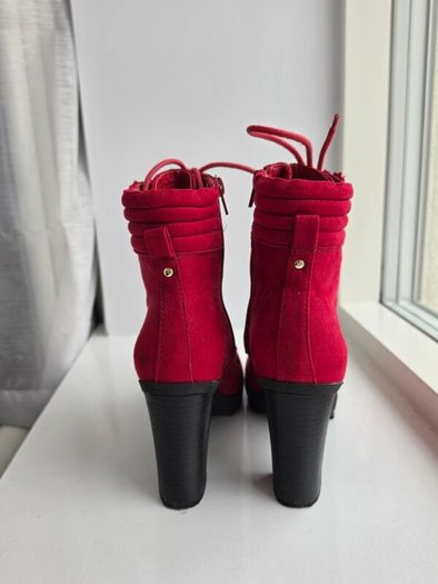 Guess Red Suede Boots