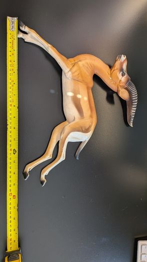 Rare Bossons Fraser Art Leaping Gazelle Wall Plaque 1970s Vintage