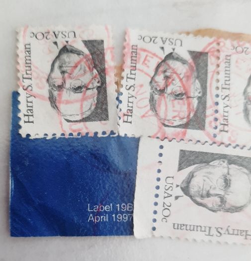 4 collectable stamps 1997