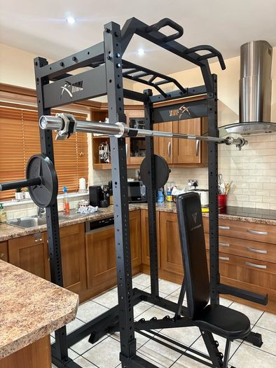 Unbelievable Gym Weightlifting System Complete Set Up!!
