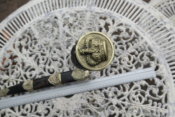 Traditional Scottish Dirk with Thistle Scabbard Fittings