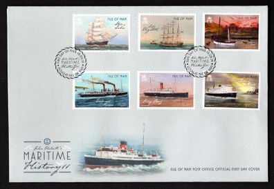2019 Isle of Man Maritime History (2nd Issued) Commemorative Stamps First Day Cover (FDC)