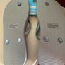 Silver flip flops with Diamante Straps Image 5
