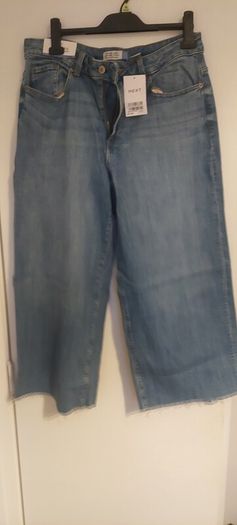 next wide leg cropped jeans new size 14