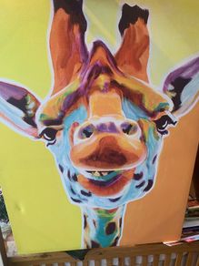 Giraffe head Painting