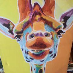 Giraffe head Painting