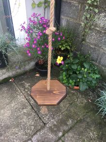 Kids swing, wooden indoor swing, handmade tree swing, children gift idea