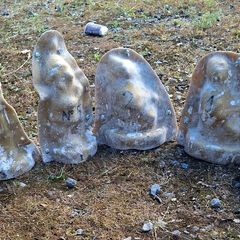 4 garden gnome moulds