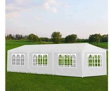 3x9m Party Tent  sunflowers for Outdoor and Garden Event, White
