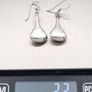 Vintage 925 Sterling Silver Teardrop Earrings Image 9