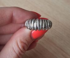 Safira silver ring size N