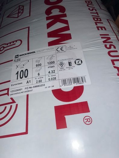 insulation ,rockwool flexi 100mm