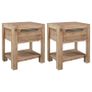 Nightstands with Drawers 2 pcs 40x30x48 cm Solid Acacia Wood Image 5