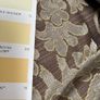 Magnificent Embossed Silk Curtains From Prestigious London Hotel Interlined 83in wide by 105in drop Several Pairs Av Image 3