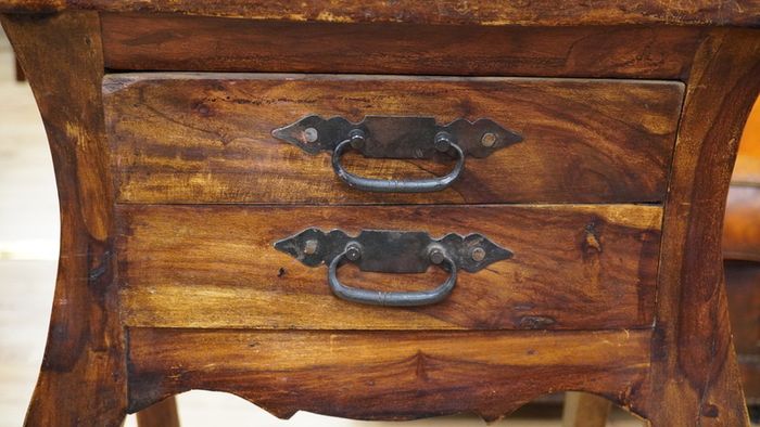 Pair of Sheesham Wood Bedside Tables