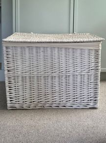 large wicker storage basket