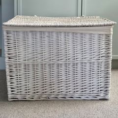 large wicker storage basket