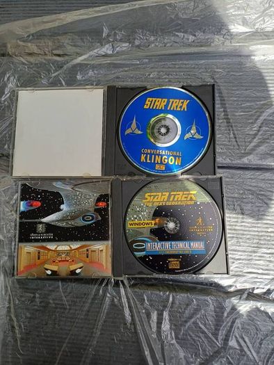 Vintage Star Trek Retro Multimedia Lot - Audio CD & 1994 PC CD-ROM