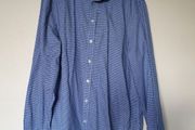 Tommy hilfigher long sleeve shirt size xl navy and white pin stripes