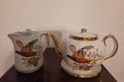 Early Vintage Carrigaline China Teapot, Stand &amp; Hot Water Jug Set
