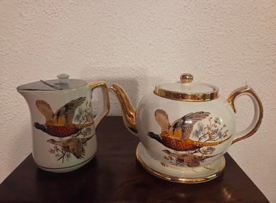 Early Vintage Carrigaline China Teapot, Stand & Hot Water Jug Set