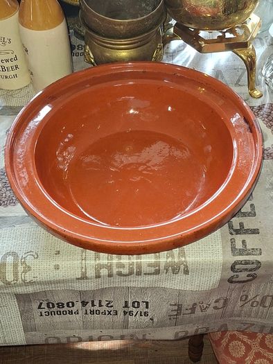 Very Large Authentic Moroccan Clay Tagine Pot Traditional Conical Ceramic Cookware, Bring the flavors of North Africa right into your kitchen