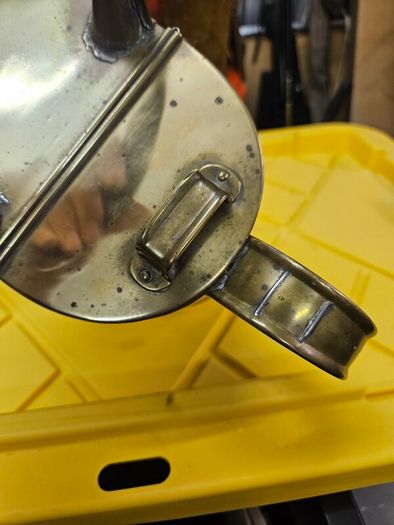 victorian brass watering can