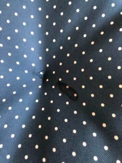 Polka Dot Round Cushions With Ties x2