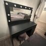 dressing table with mirror and lights Image 2