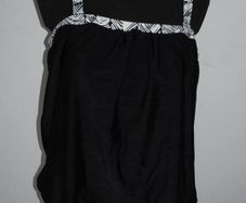 Beach to Beach Black tankini set removable straps  size UK22 EU50 Postage included
