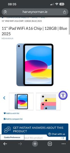 Apple iPad (A16) WiFi 128GB Blue