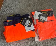 2x NEW Blaklader 1566 High Vis Trousers