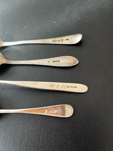Antique/Vintage Sterling Silver teaspoons 925 52.2g