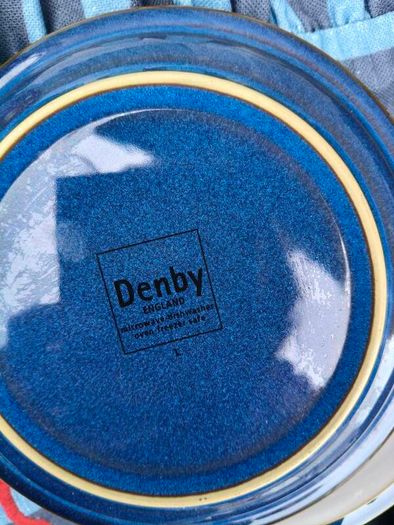 28 piece Denby Imperial Blue Dinnerware