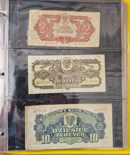 Old Polish banknotes from 1919 to 1994