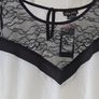 PLUS SIZE (XL) City Chic Ivory / Black Lace Top. New Image 2