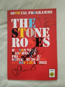 Stone Roses Heaton Park programme fully signed