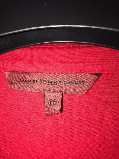 Debenhams Designer John Richmond Top Size 16 in good condition