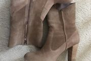 Ugg suede ankle boots with heel