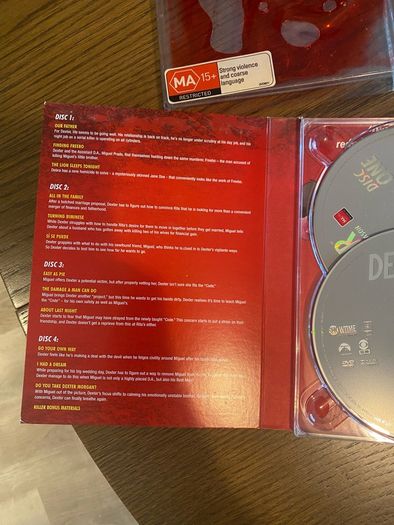 Rare Dexter The Complete Season 3 Dvd Boxset blood Slipcase